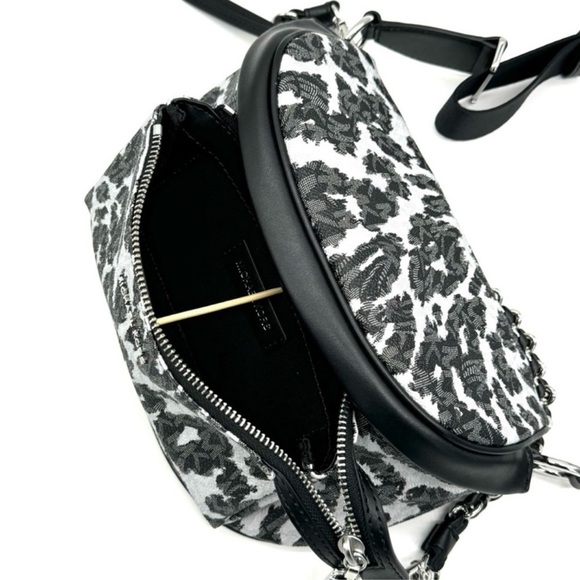 Michael Kors Medium Slater Sling Pack Chain Messenger Crossbody Bag Black Multi - Picture 8 of 11
